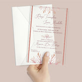 Partecipazioni di matrimonio in plexiglass modello FPLEX61